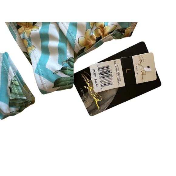 Marilyn Monroe Tropical Chevron Bikini Women's Size Large New - Picture 10 of 12